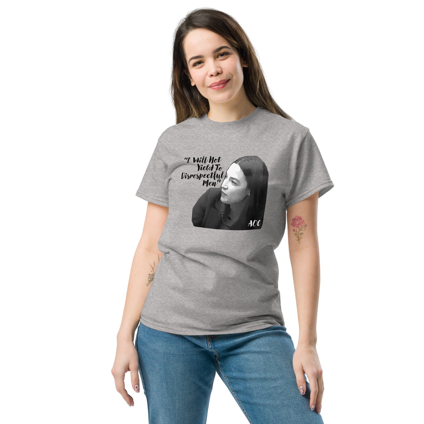AOC "I Will Not Yield To Disrespectful Men" | Unisex classic tee