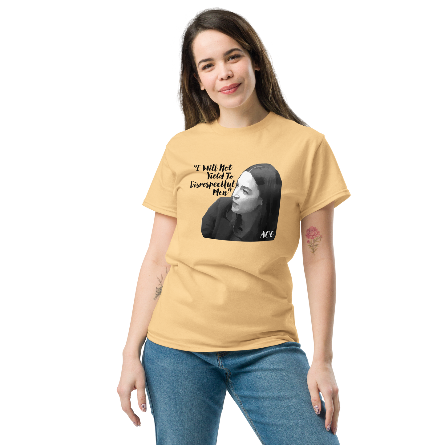 AOC "I Will Not Yield To Disrespectful Men" | Unisex classic tee