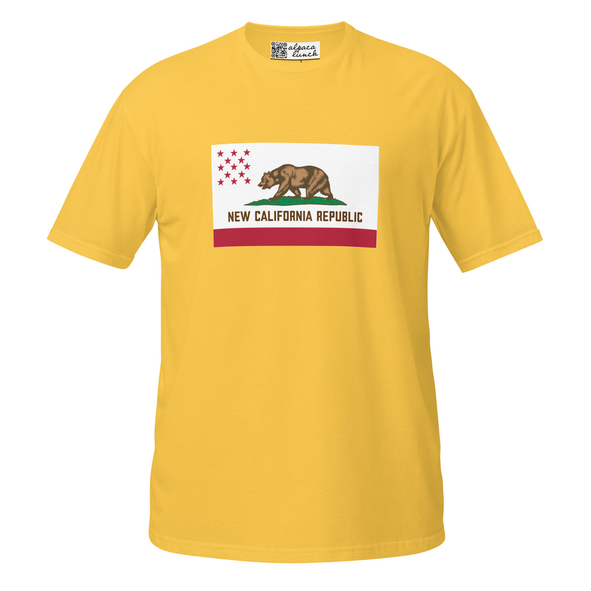 New California Republic unisex tee in Daisy, front view