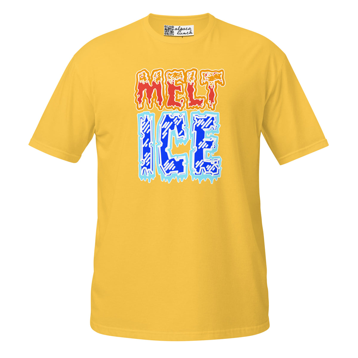 MELT ICE unisex tee in Daisy, front view